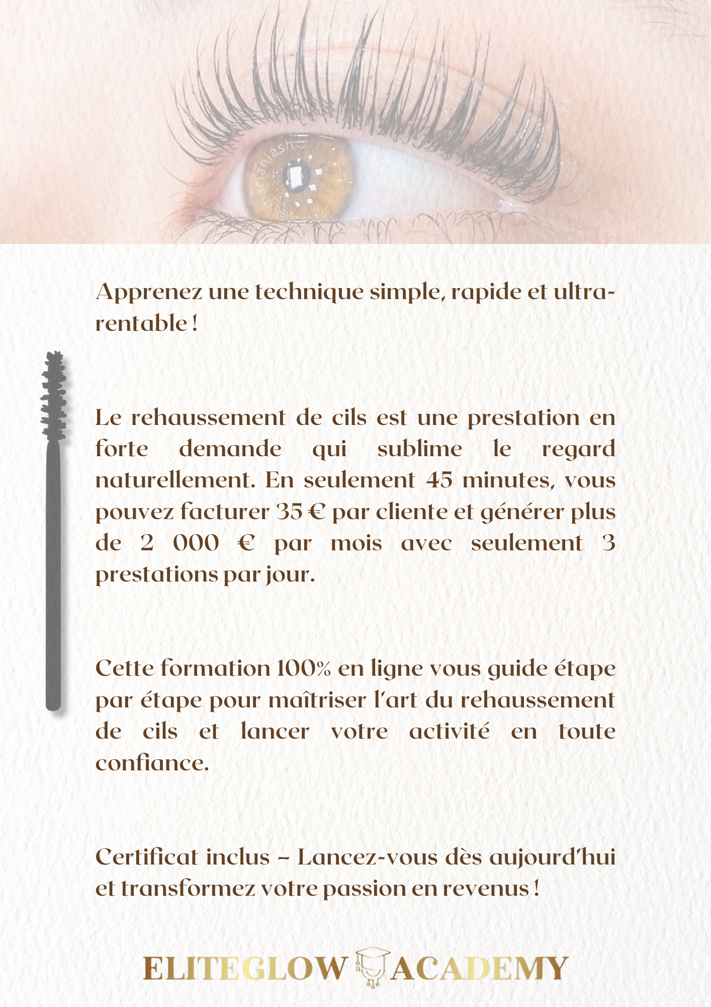 Formation Professionnelle - Rehaussement de cils